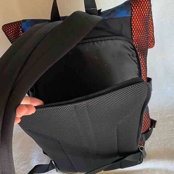 SOLD! NWT Michael Kors Kent Roll Top Mesh Backpack - Picture 9 of 15